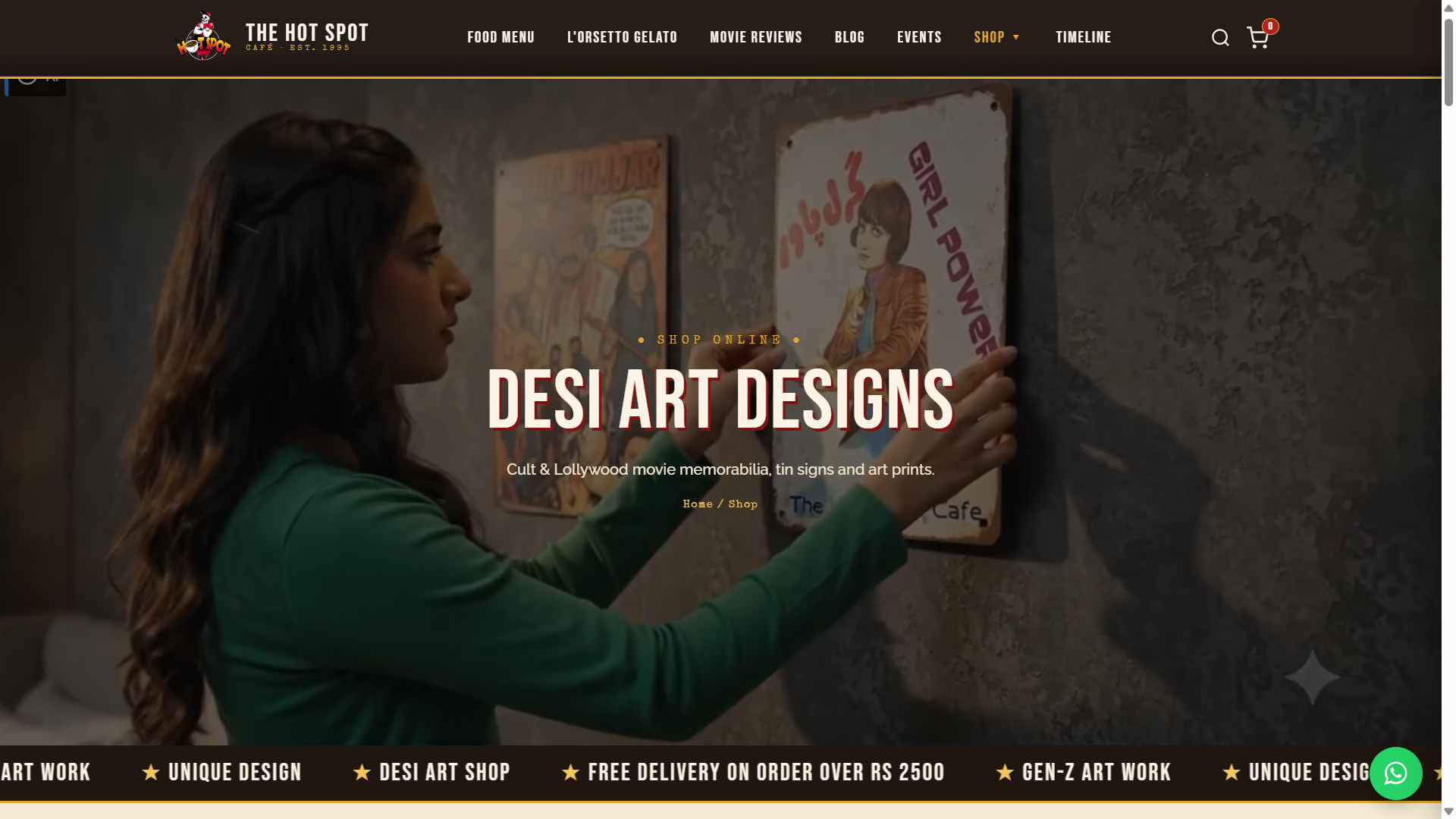 Hotspot Cafe — Custom Site, Blog & Shop 4